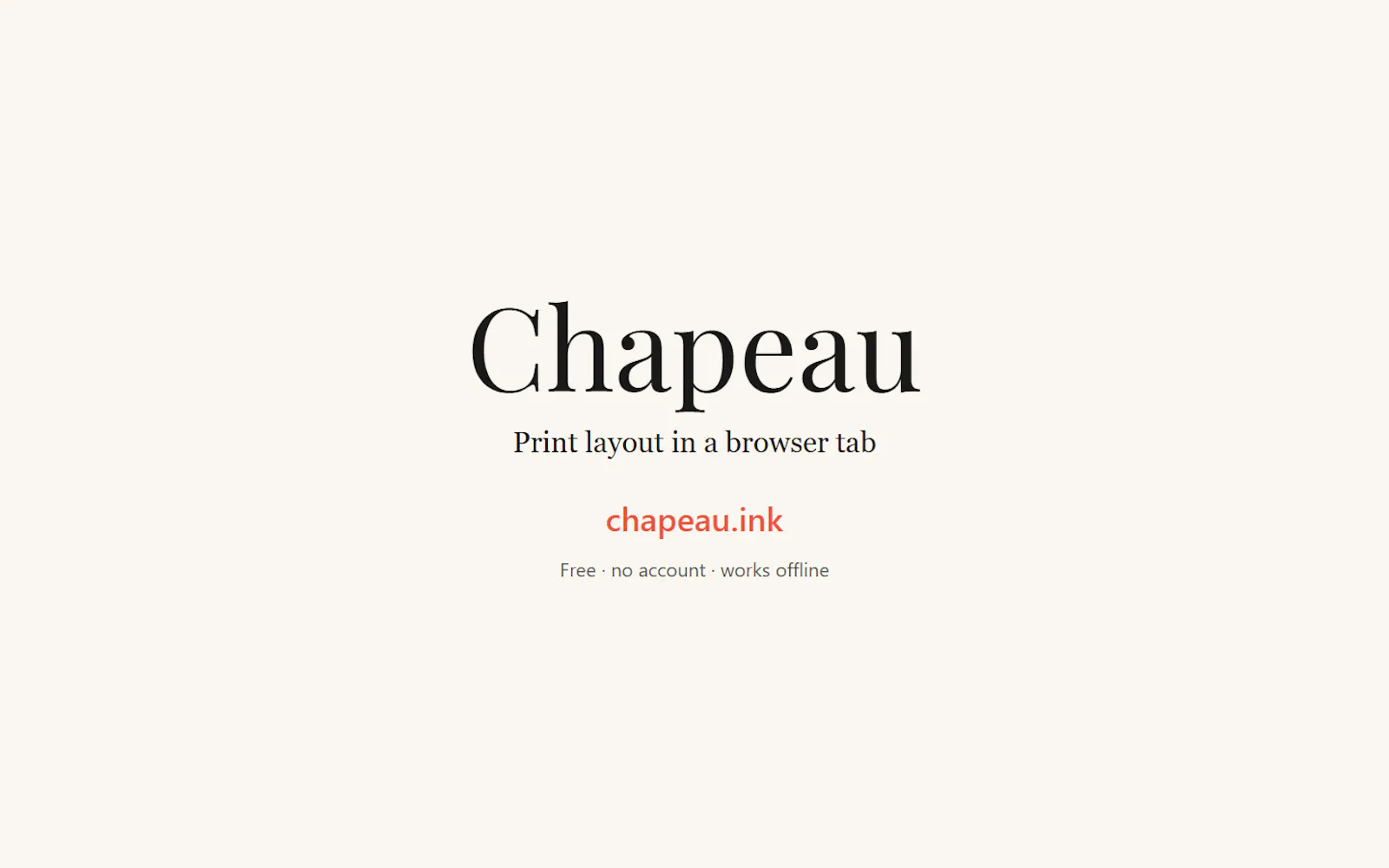 Chapeau screenshot 2