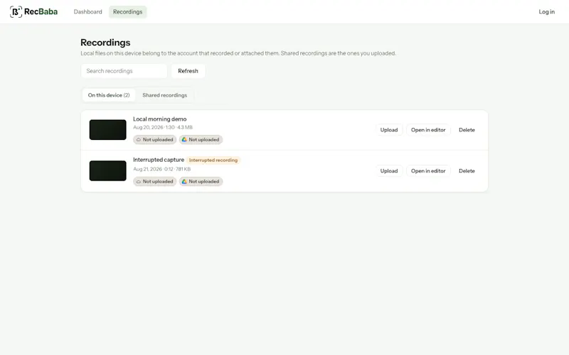 RecBaba screenshot 6