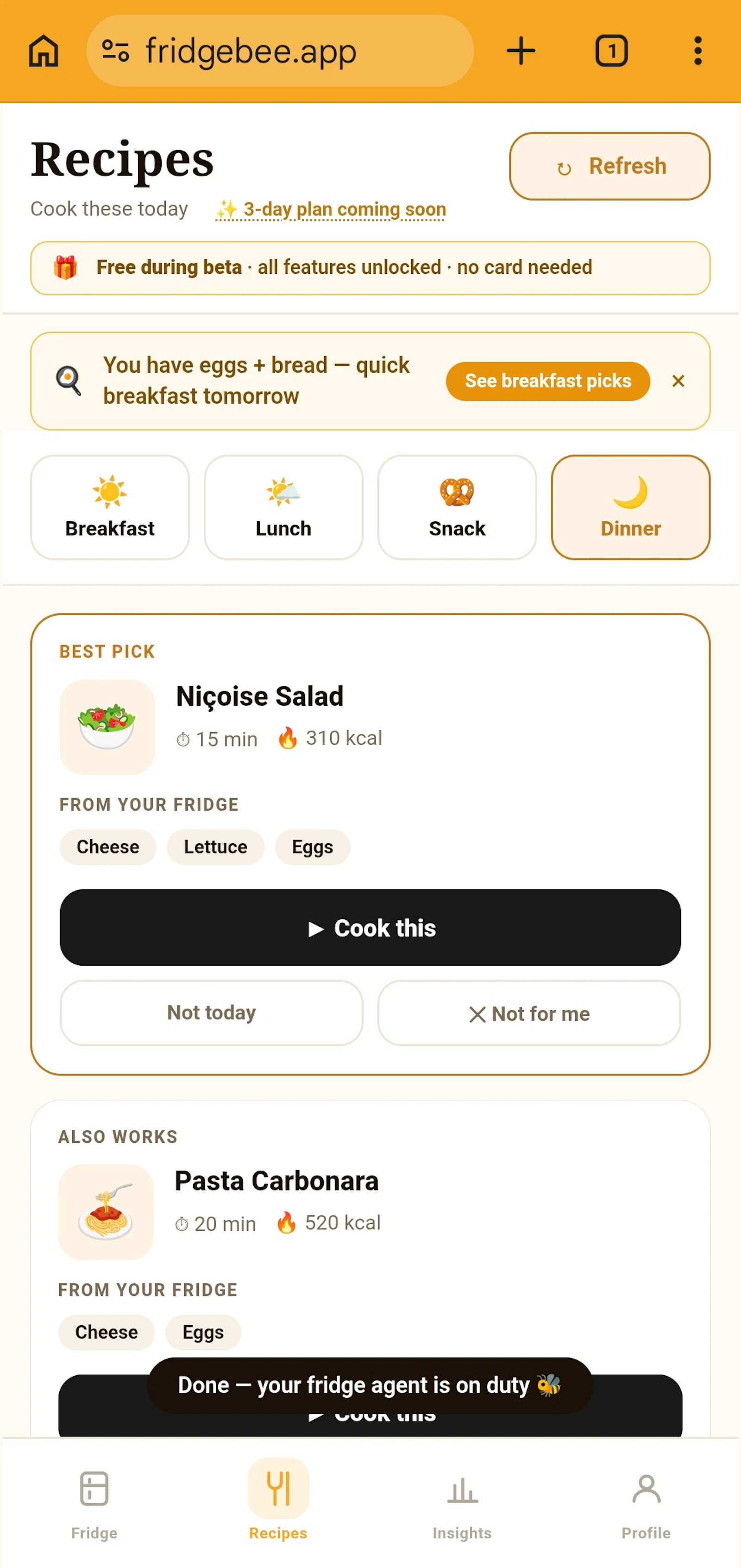 fridgeBee screenshot 3