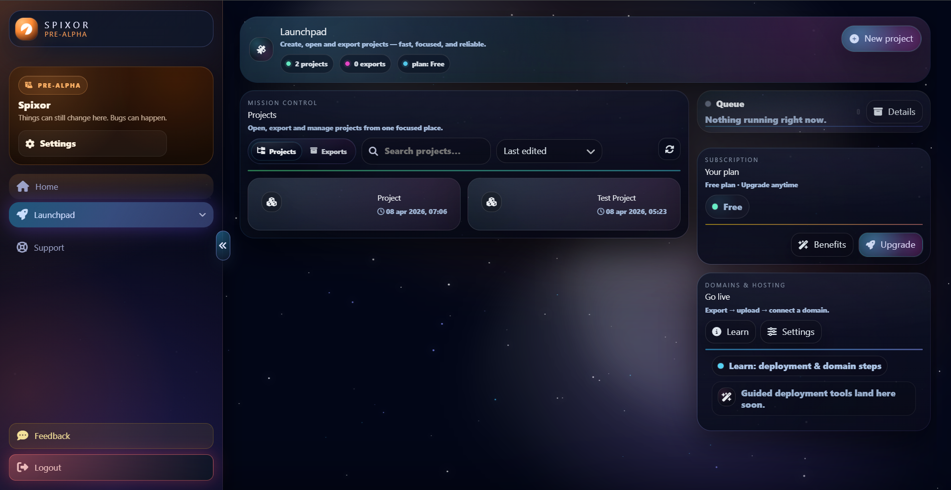 Spixor: Your new no code website builder gallery image