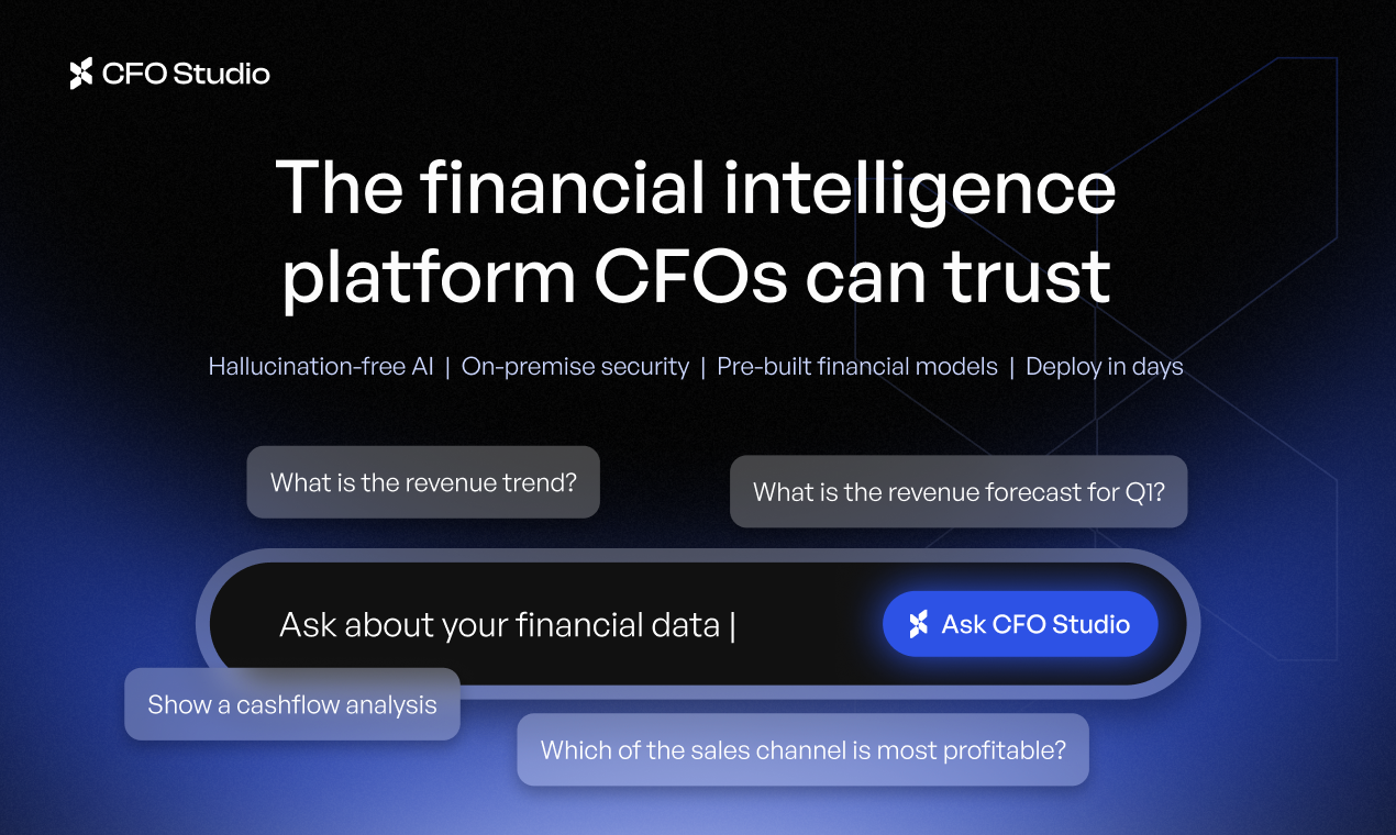 CFO Studio - Main product screenshot demonstrating key features and user interface