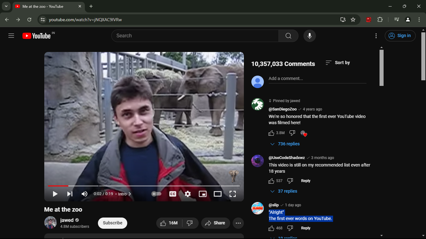 YouTube Comments in Sidebar media 2