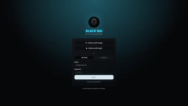 Chat — Black Bai screenshot 1