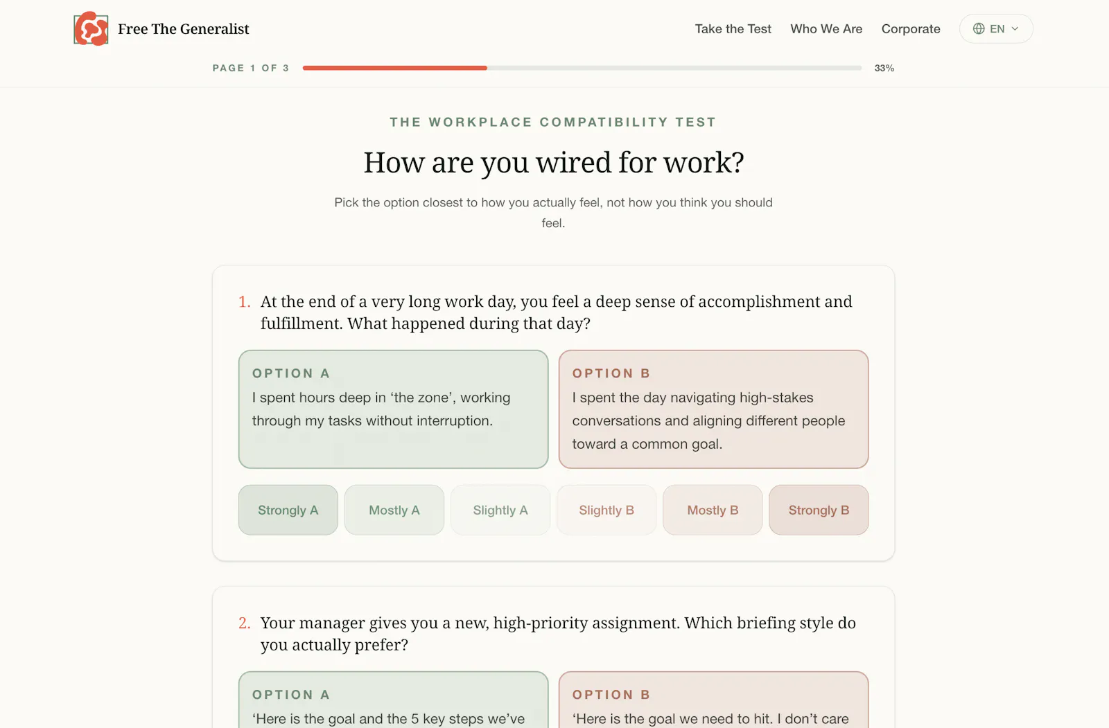 FTG Workplace Compatibility Test screenshot 2