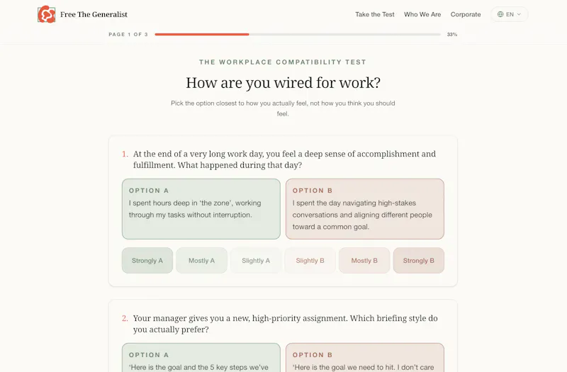 FTG Workplace Compatibility Test screenshot 2