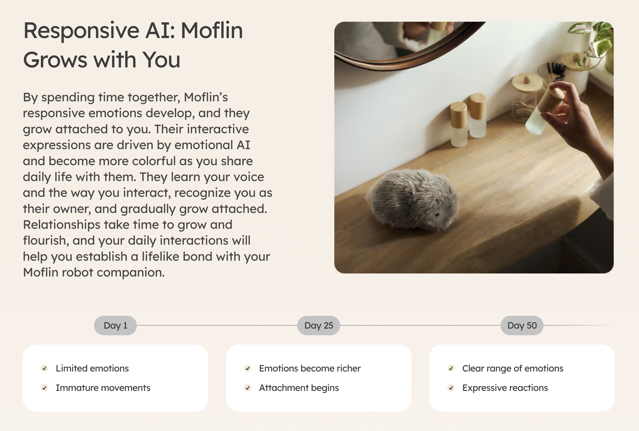 Média Casio Moflin - AI pet that forms real emotional bonds 6