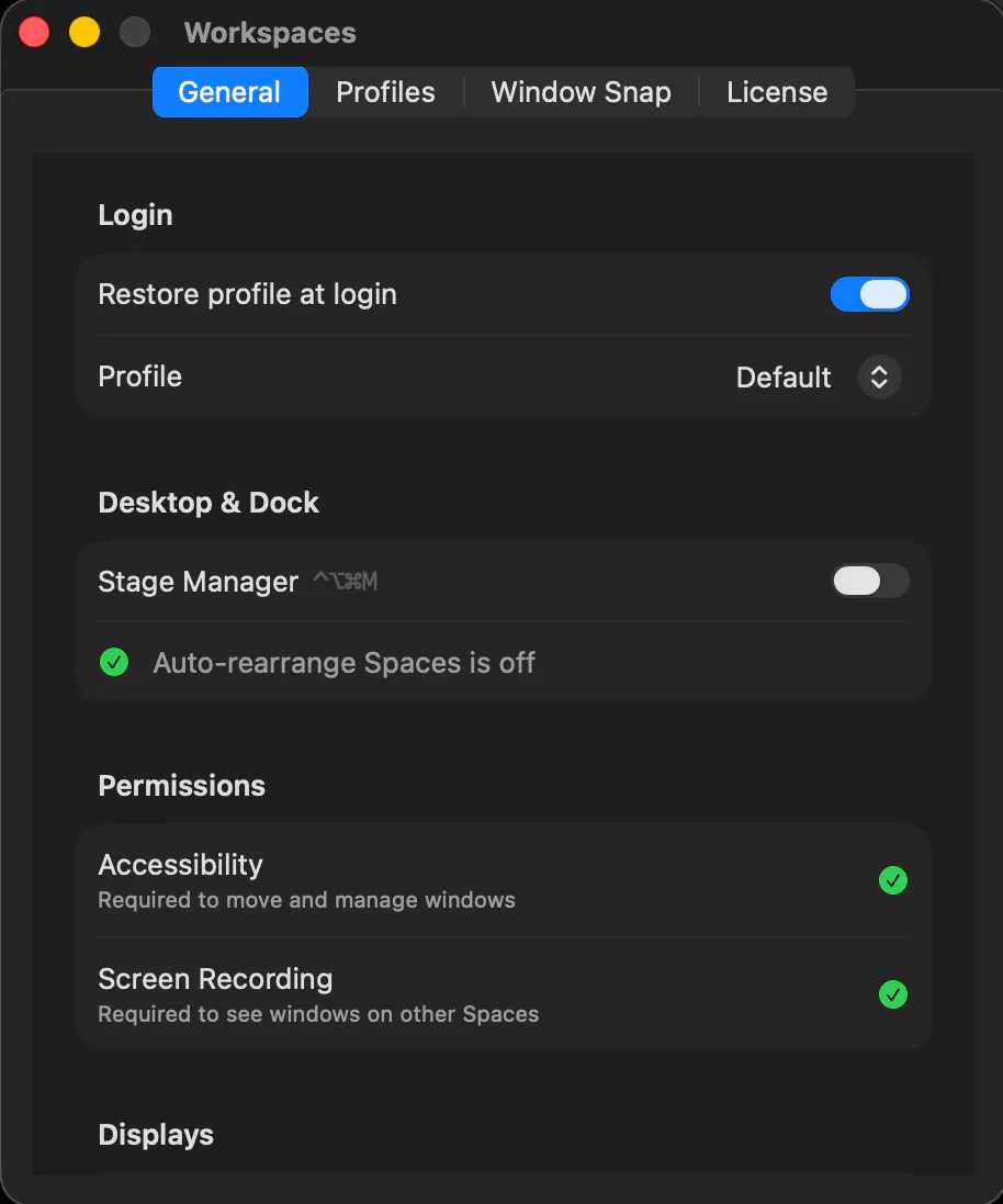 Mac Workspaces gallery image