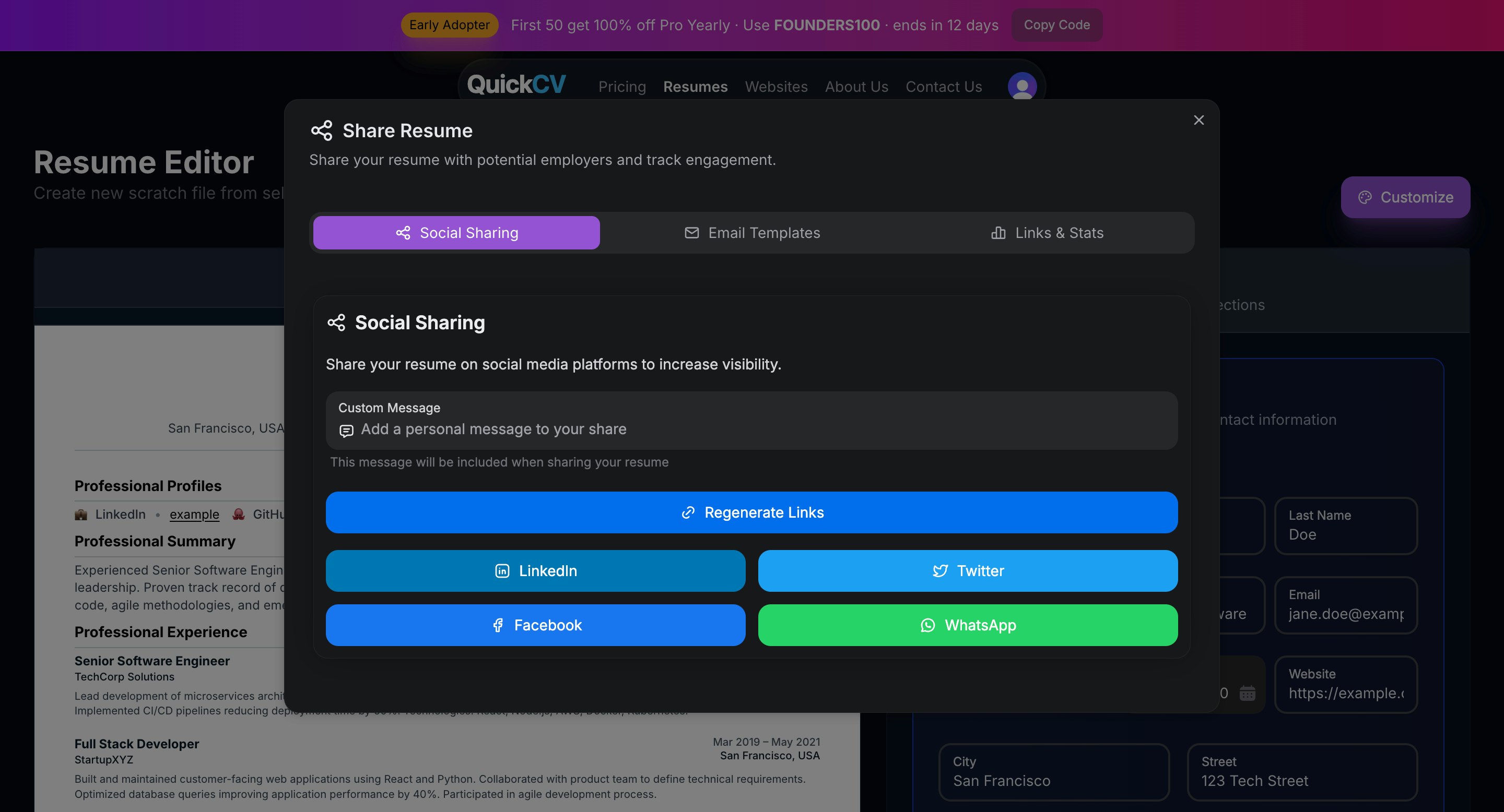 QuickCV gallery image