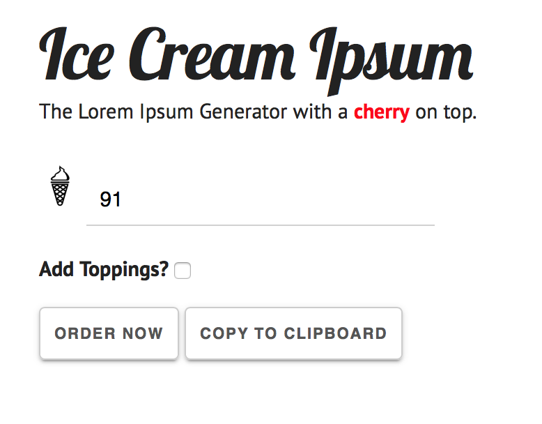 Ice Cream Ipsum gallery image