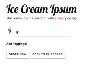 Ice Cream Ipsum gallery image