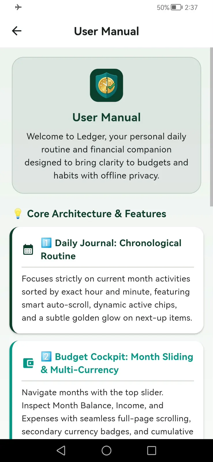 Ledger: Budget & Routine gallery image
