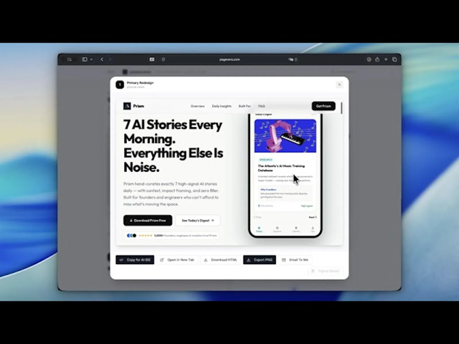 PageVera screenshot 1 (video preview)