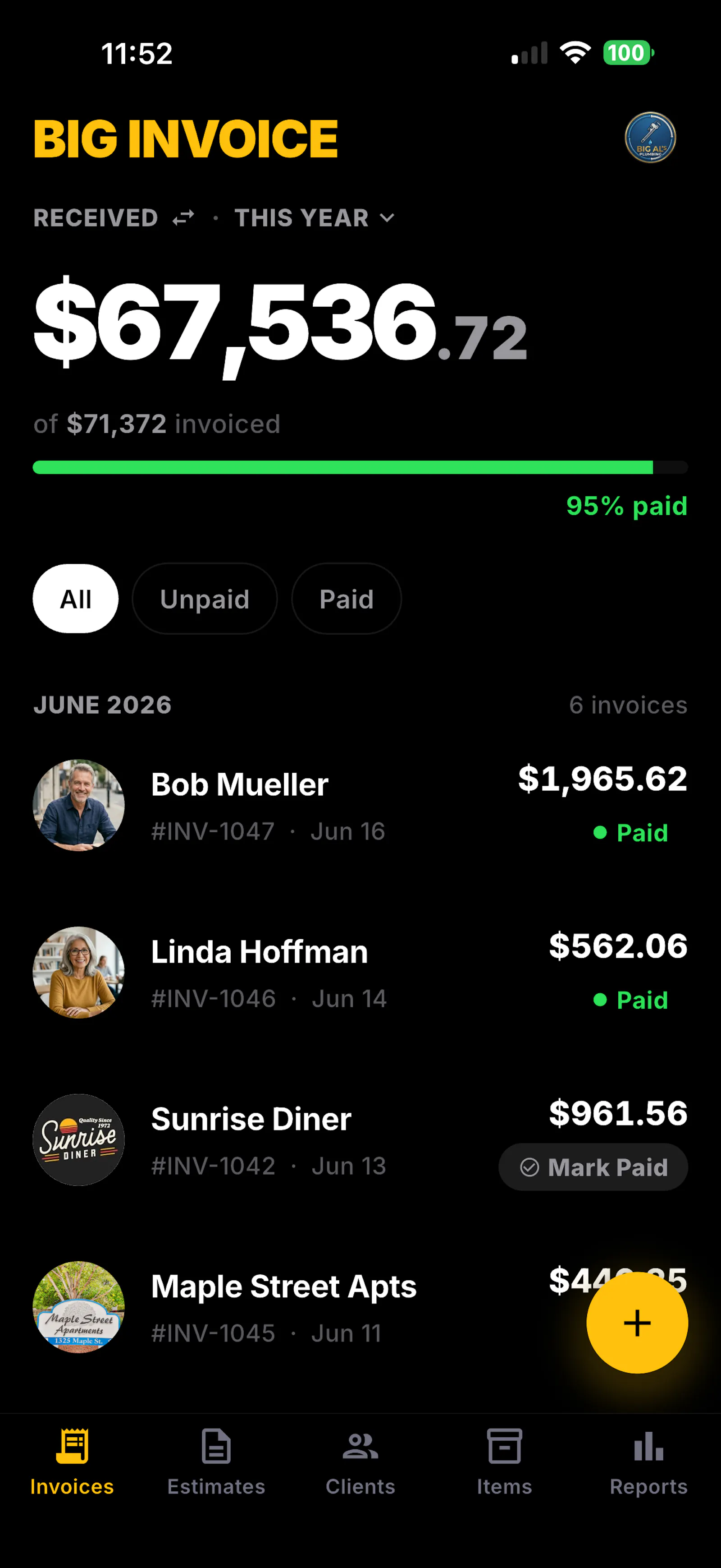BIG INVOICE - Invoice Maker screenshot 2