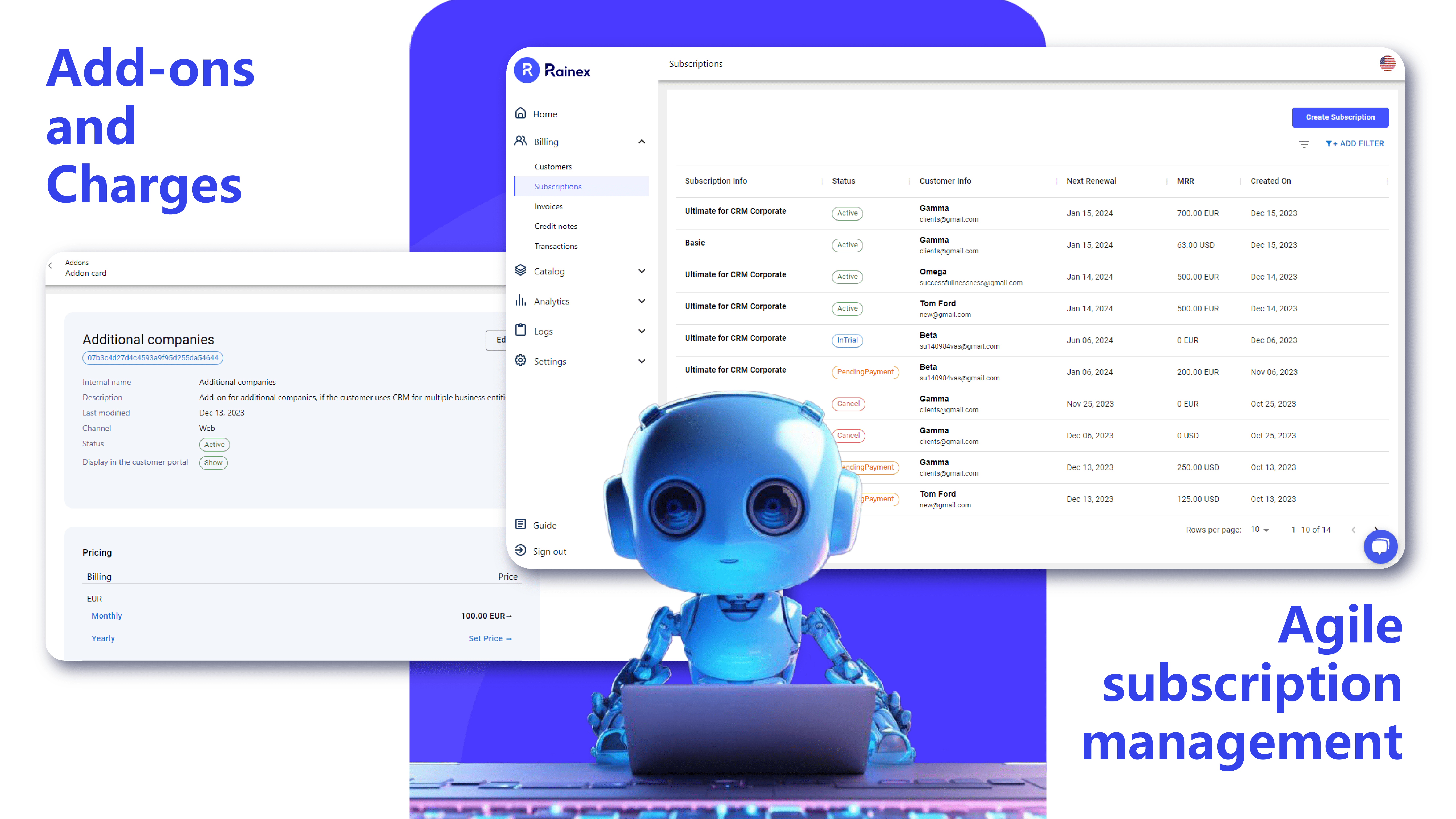 Introducing Rainex: The Smart Subscription Billing System for Your Business