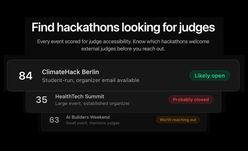 Hackathon Radar screenshot 2