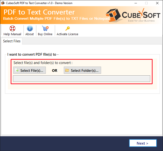Cubexsoft PDF到文本转换器媒体2