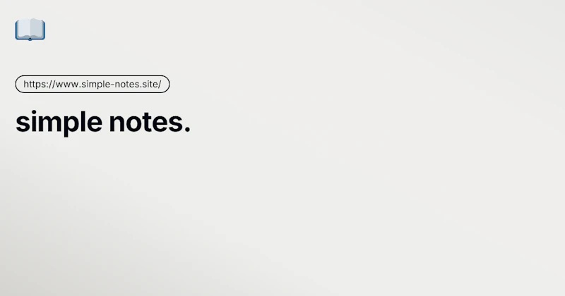 simple notes. screenshot 1