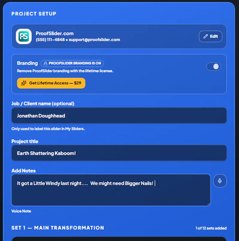 ProofSlider screenshot 3