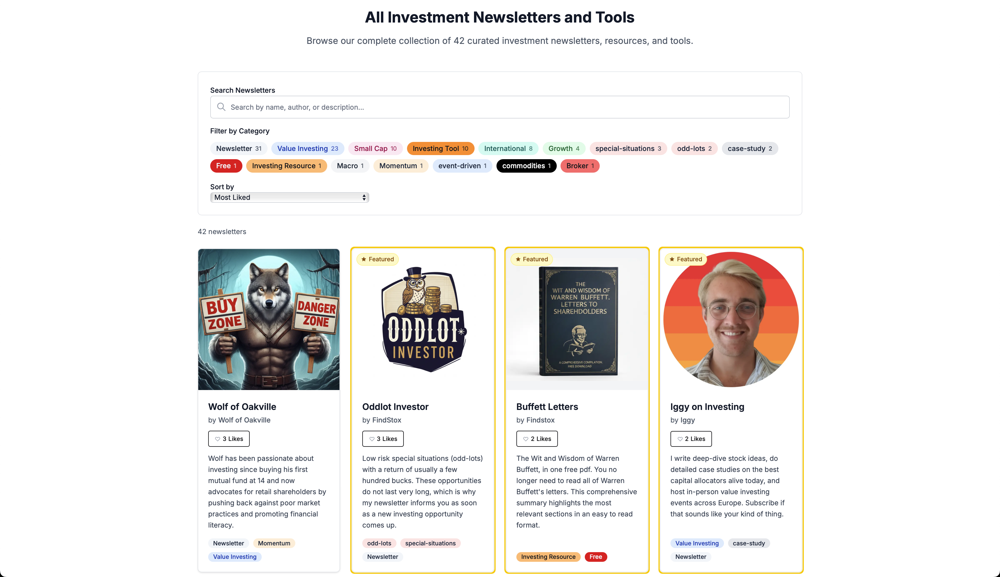 Média Finir - Répertoire organisé des meilleures newsletters et outils d'investissement 2