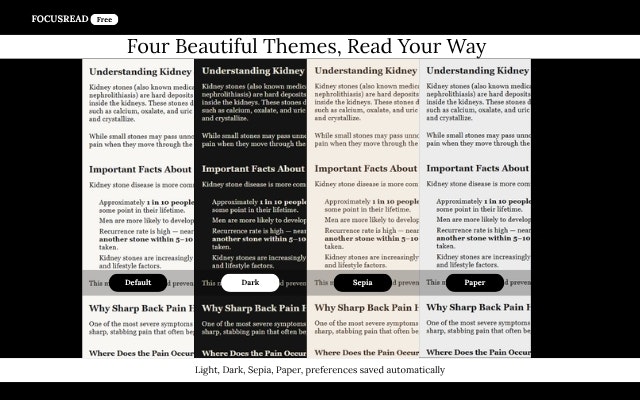 FocusRead Reader Mode gallery image