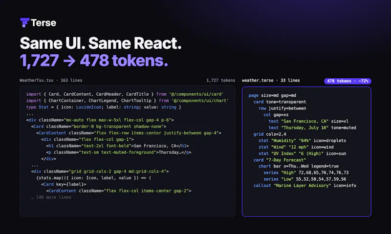 Terse screenshot 2
