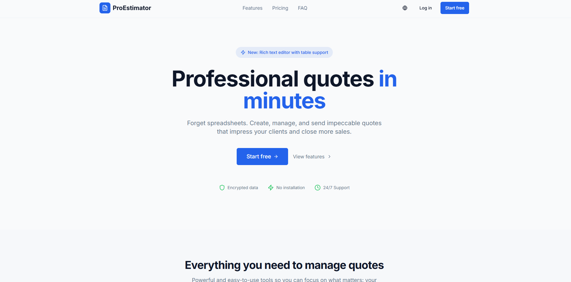 Professional Estimator gallery image