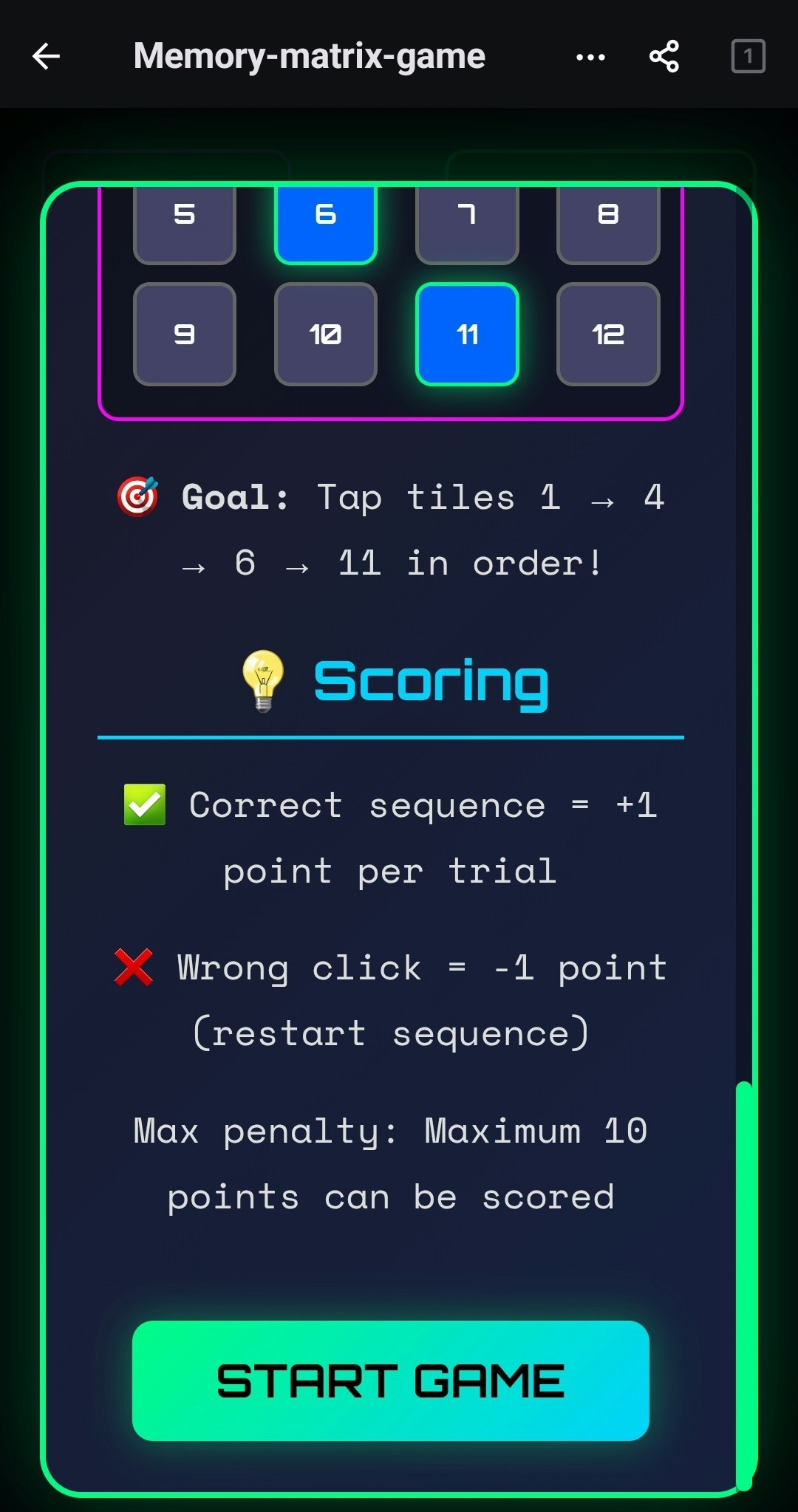 Memory-matrix-bot  - Screenshot 4 showing product features and functionality