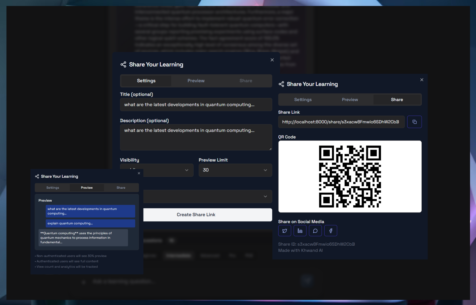 Khwand AI - v2 - Screenshot 5 showing product features and functionality