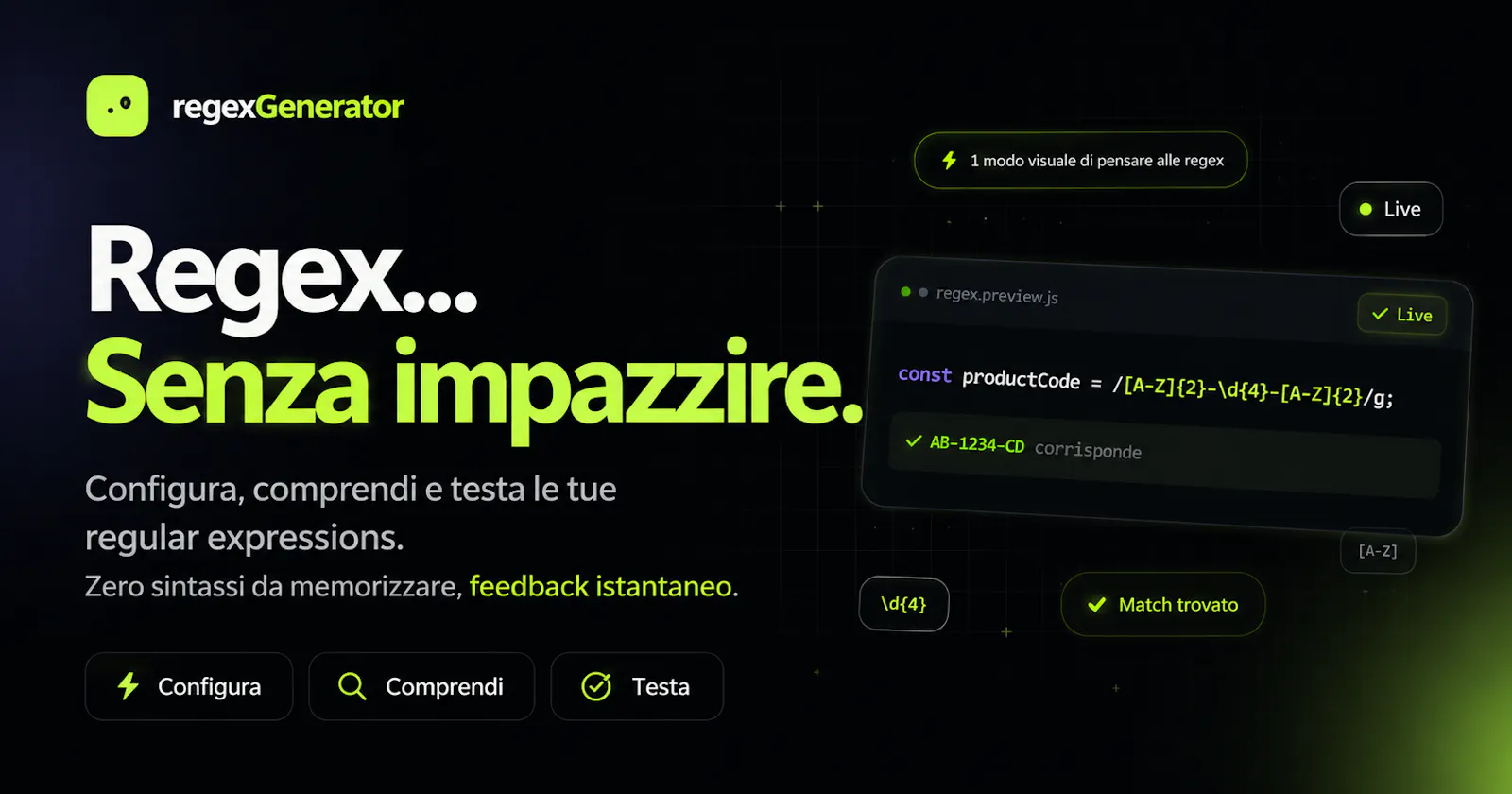 RegexGenerator screenshot 1
