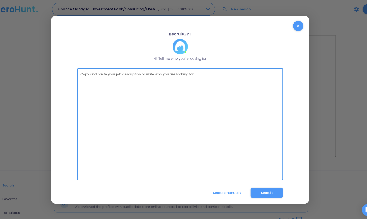 Mídia 3 de Recrutagpt (por herohunt.ai) - Encontre e alcance o melhor talento no piloto automático completo
