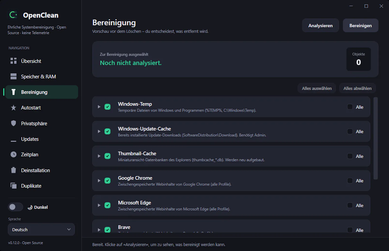 OpenClean screenshot 4