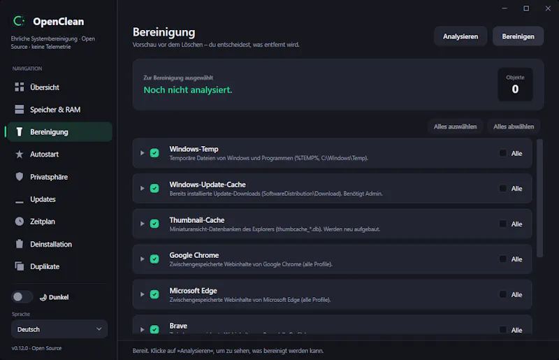 OpenClean screenshot 4