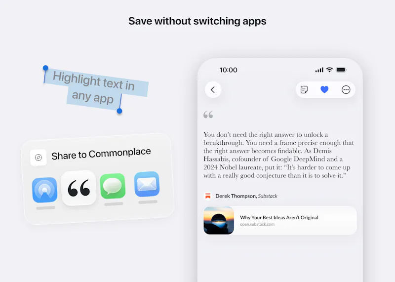 Commonplace screenshot 2