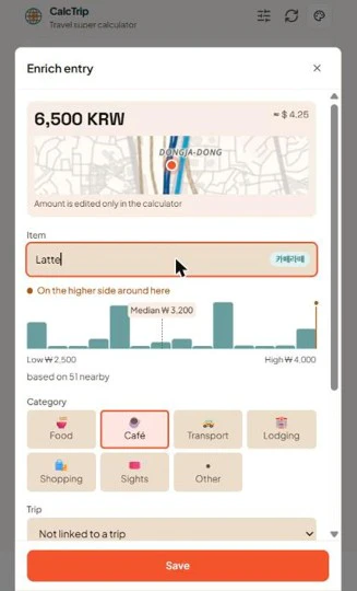 CalcTrip: offline travel calculator 截图 2