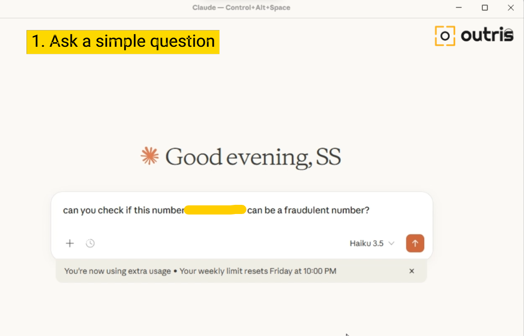 Outris Identity MCP - Screenshot 2 showing product features and functionality