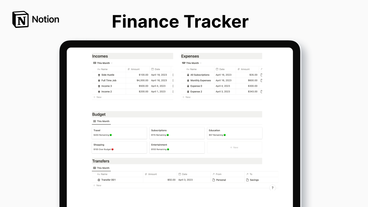 Finance Tracker gallery image