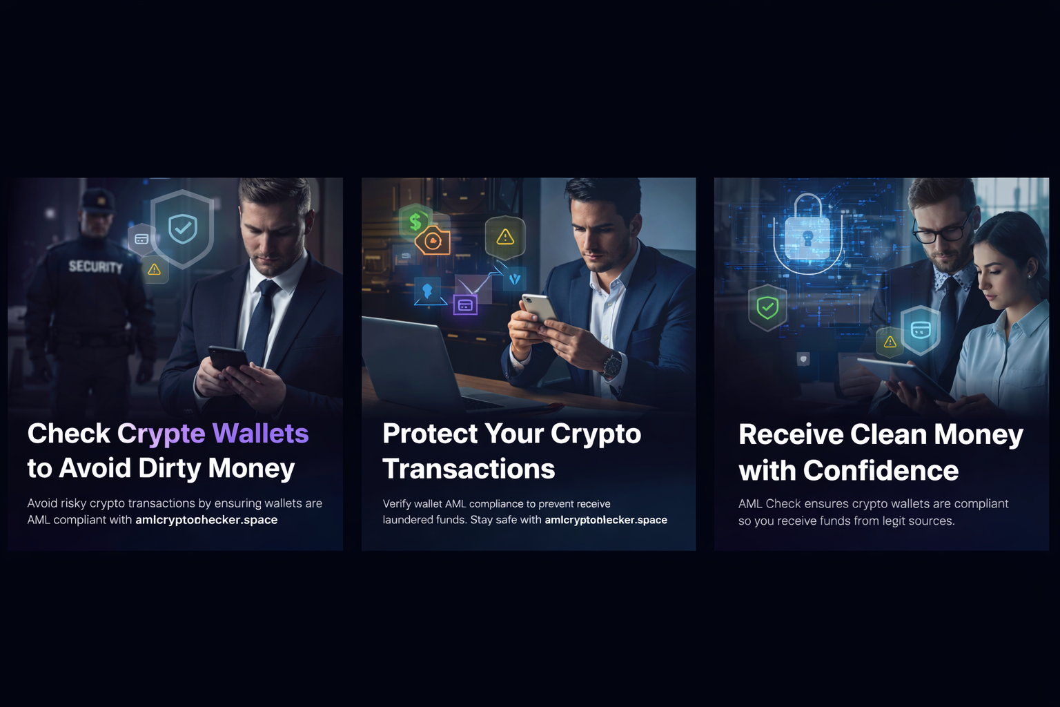 Free AML Crypto Wallet Checker - Main product screenshot demonstrating key features and user interface