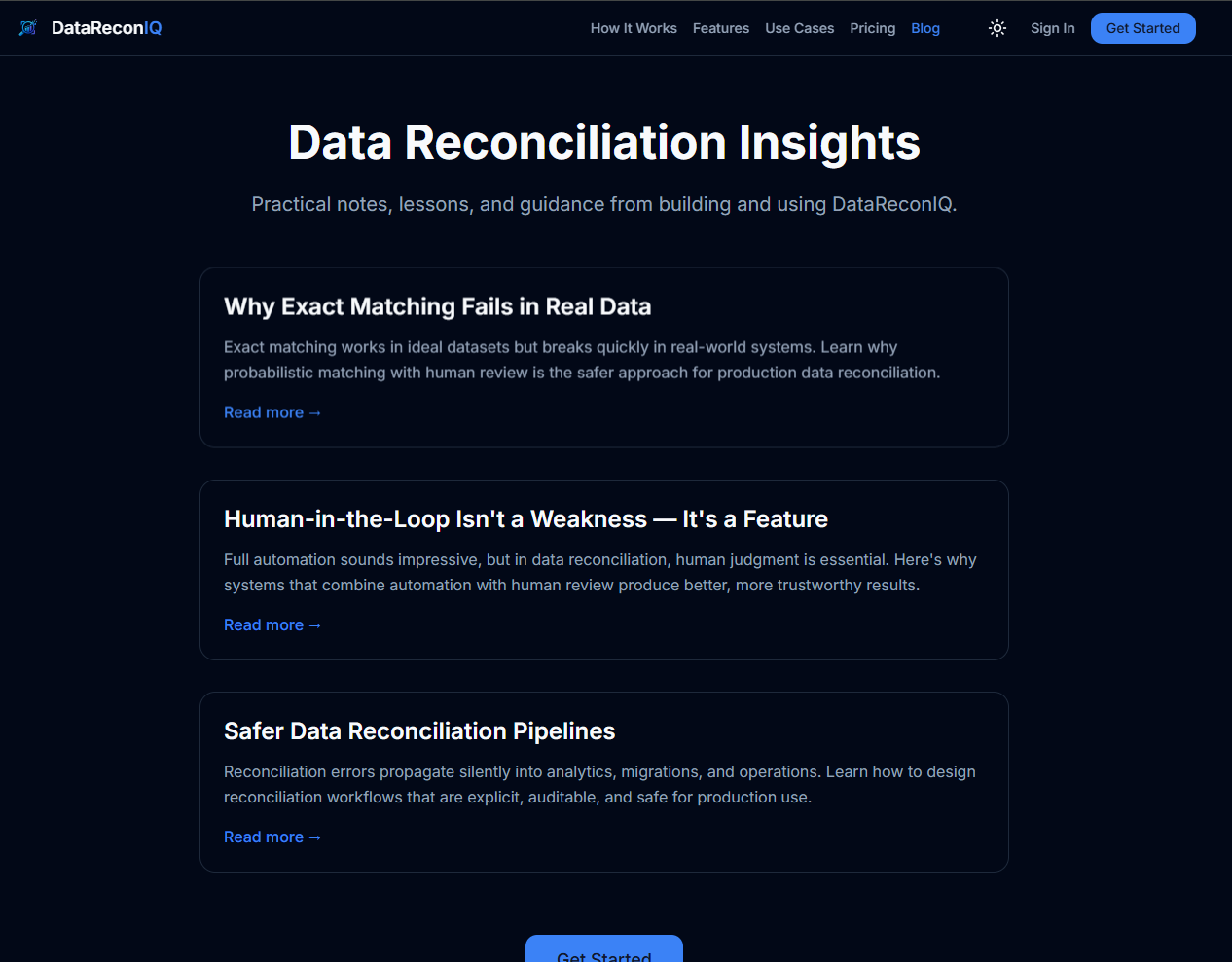 DataReconIQ - Screenshot 5 showing product features and functionality