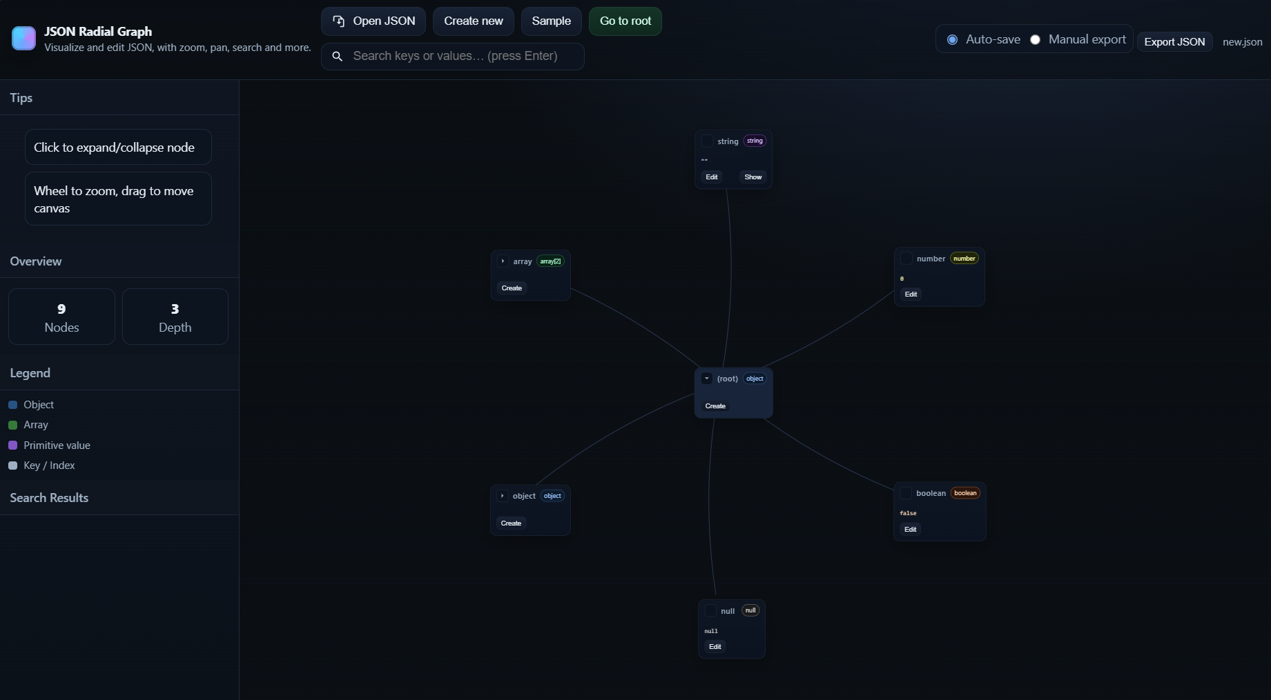 JSON radyal grafik medya 2