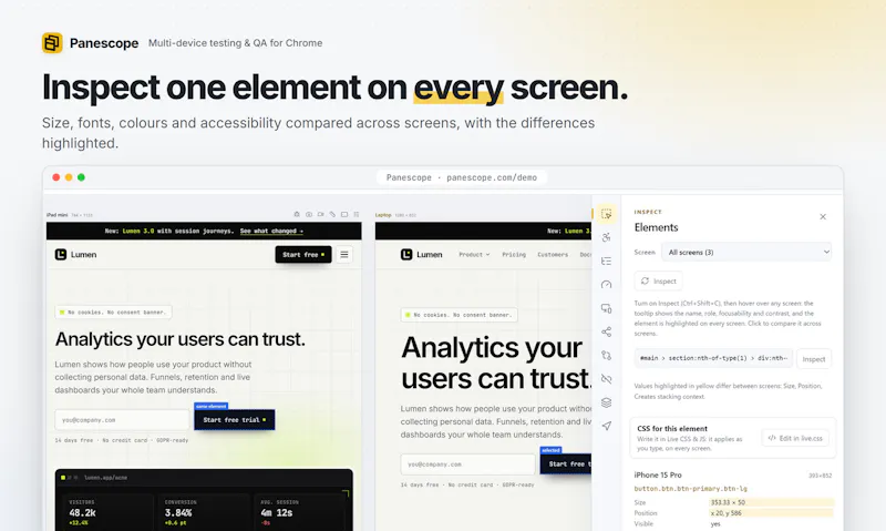 Panescope screenshot 2