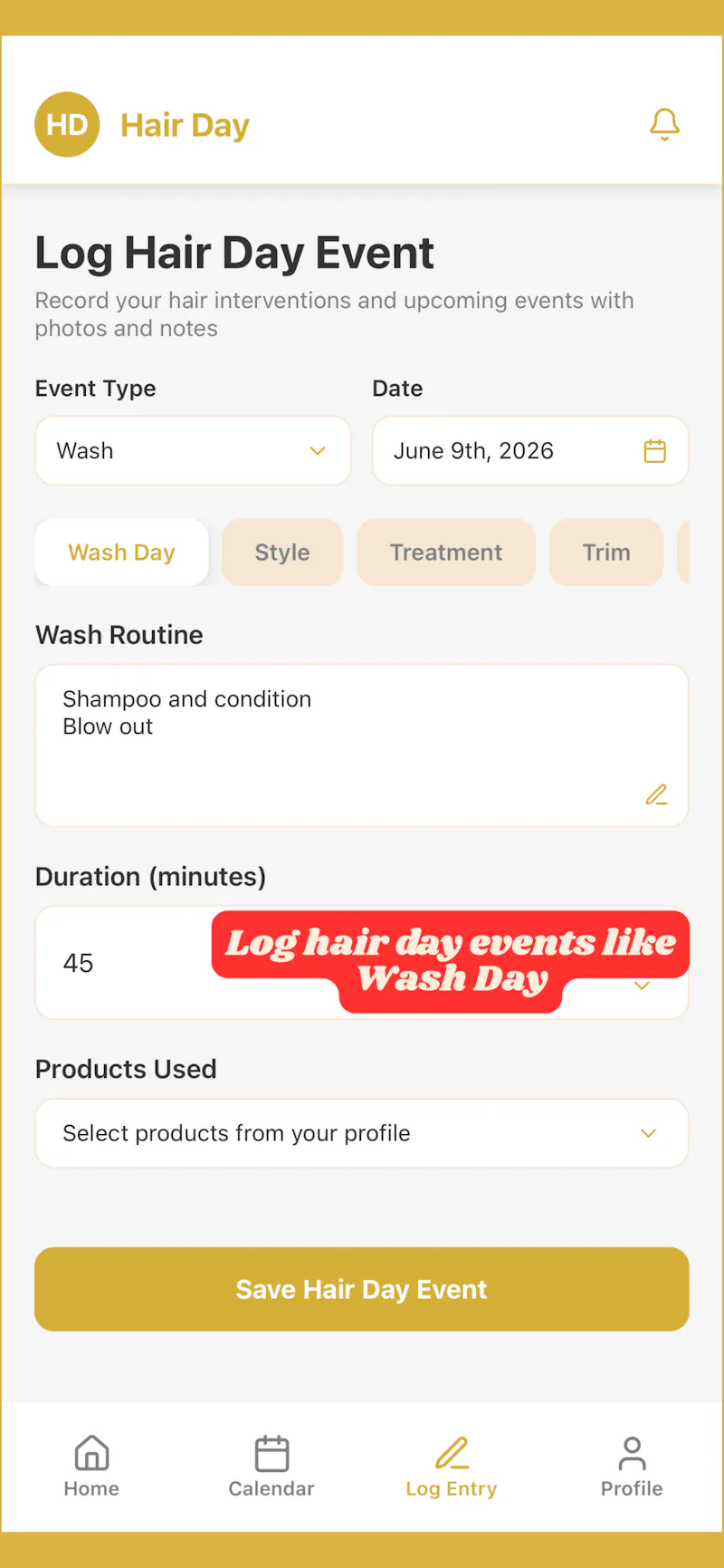 Hair Day App screenshot 1