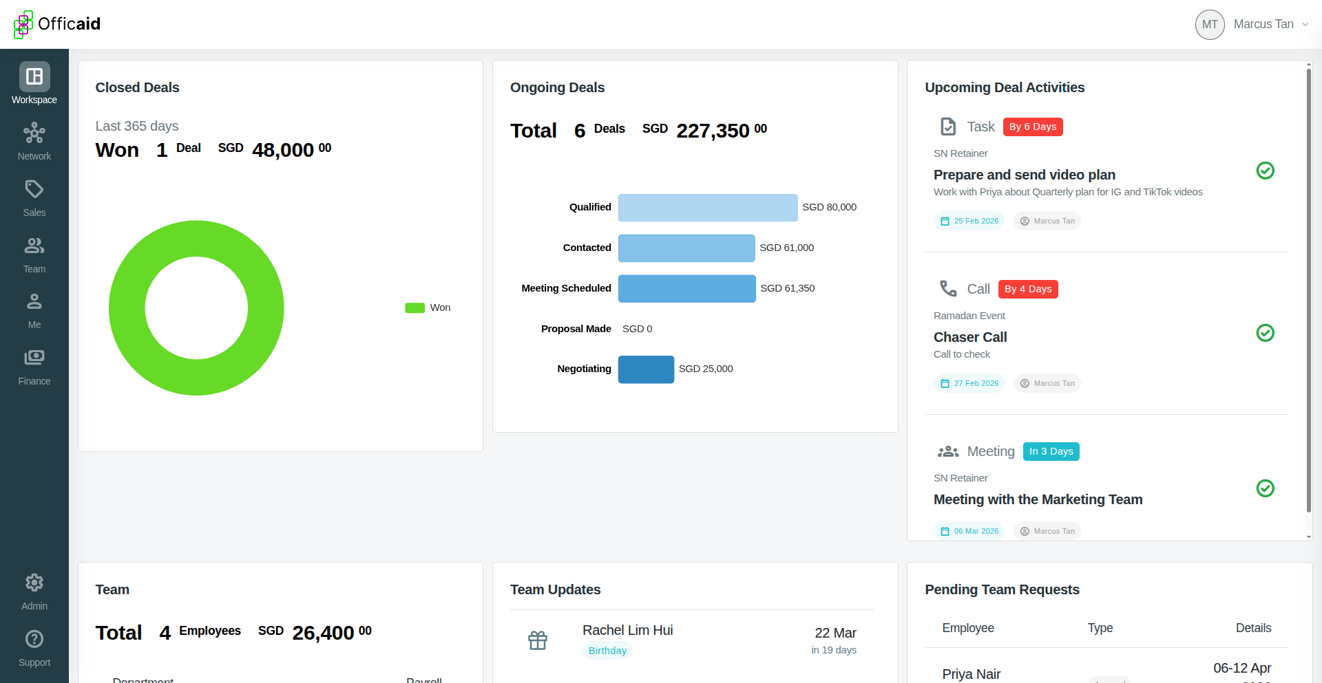 Officaid - Screenshot 2 showing product features and functionality