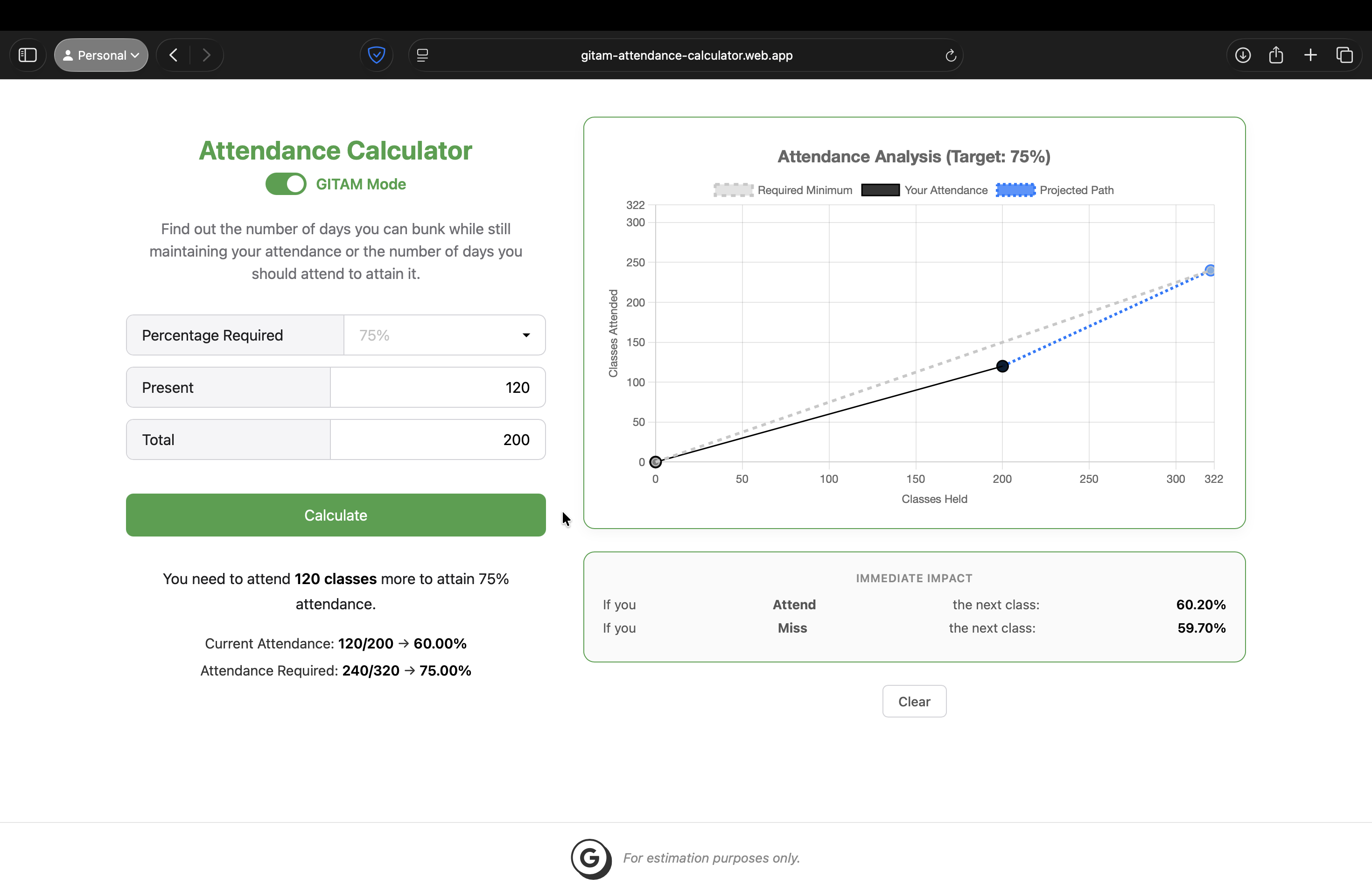 Attendance Calculator gallery image