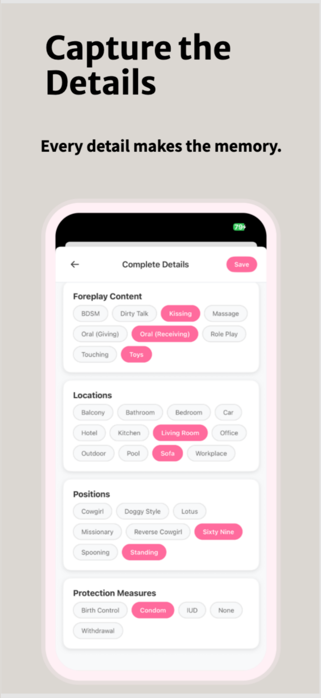 IntiMates - Intimate relationship management app, sex tracker media 7