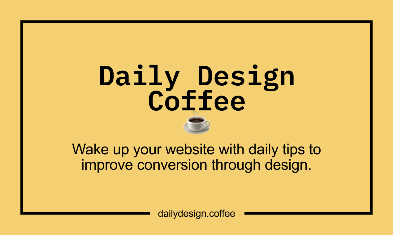 Daily Design Coffee ☕ gallery image