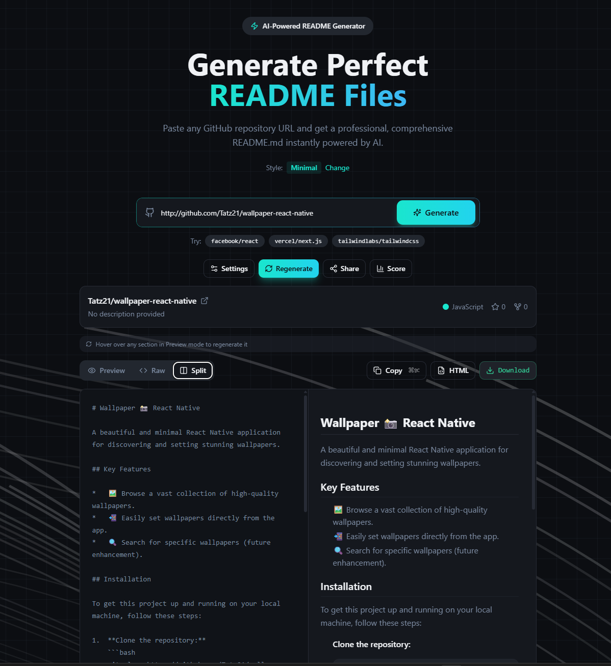 README.gen - Screenshot 4 showing product features and functionality