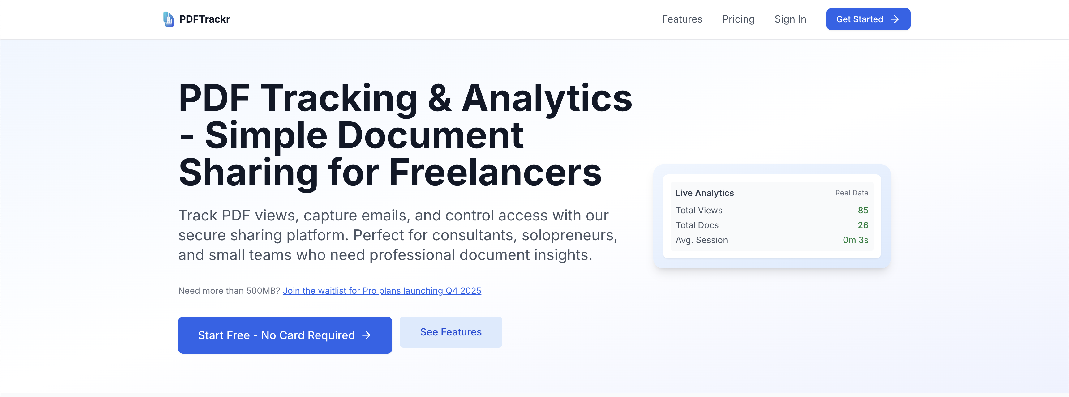 Média Pdftrackr - Suivre l'engagement PDF avec des informations page par page 1