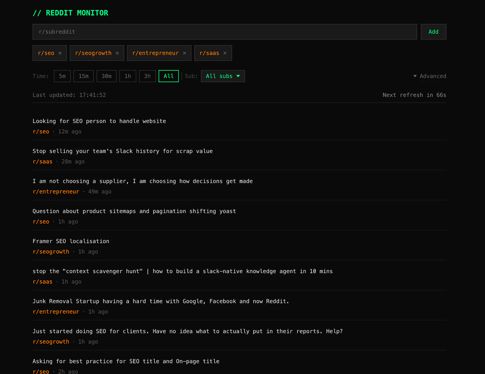 Free Reddit Monitor screenshot 1