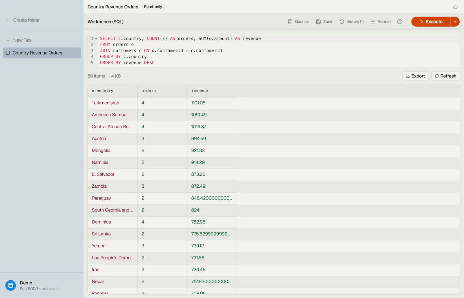 DynoTable screenshot 2