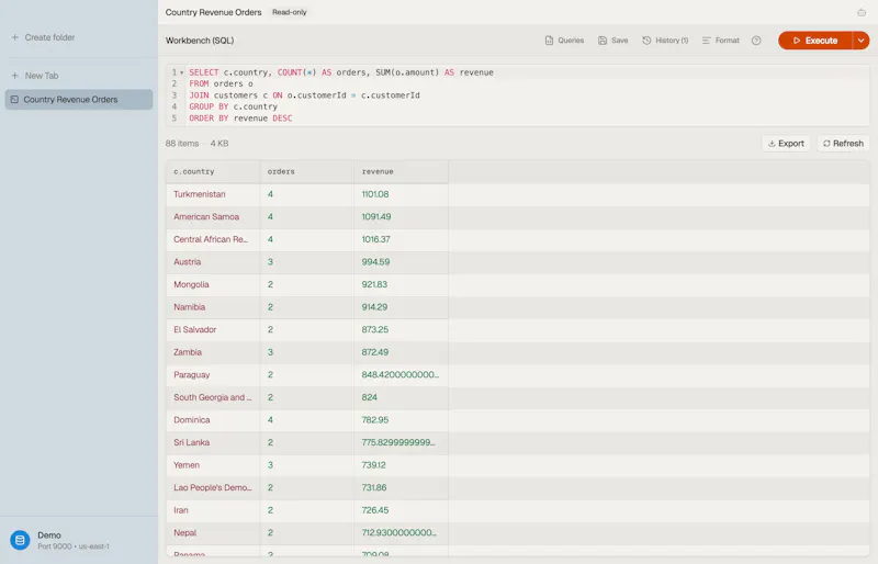 DynoTable screenshot 2